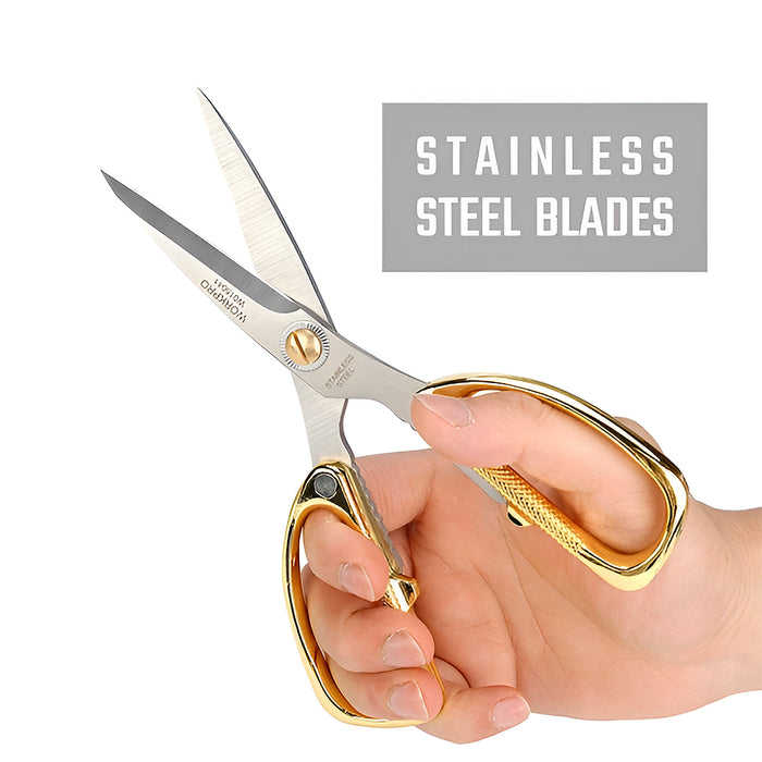 Kéo bằng thép không gỉ 185mm (7.5 inches) Workpro WP214022