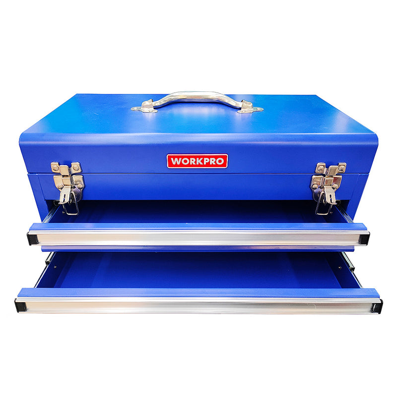 Tủ đồ nghề nhỏ 2 ngăn kéo, Vật liệu bằng sắt 0.8mm, kích thước 460mm x 240mm x 220mmWorkpro WP282005
