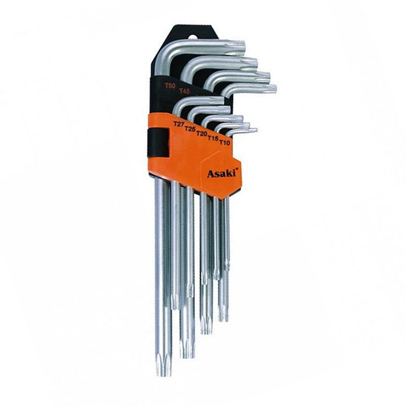 Bộ lục giác bông dài xi mờ T10 - T50 (9 cây) AK-0413