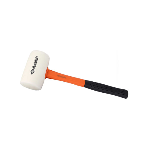 Búa cao su trắng cán nhựa 350gr - 500gr ASAKI
