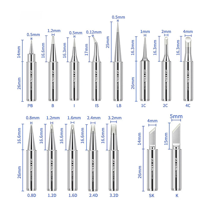 Phụ kiện mũi hàn chì ATTEN T900 Series