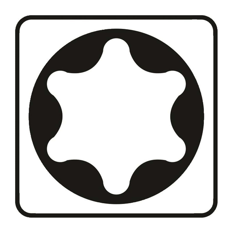 Vĩ 3 mũi vặn vít đầu sao Makita kích thước từ T8-T40, chiều dài 25mm, đuôi lục giác 6.35mm ( 1/4 inch ) ( Cấp 2 sao )