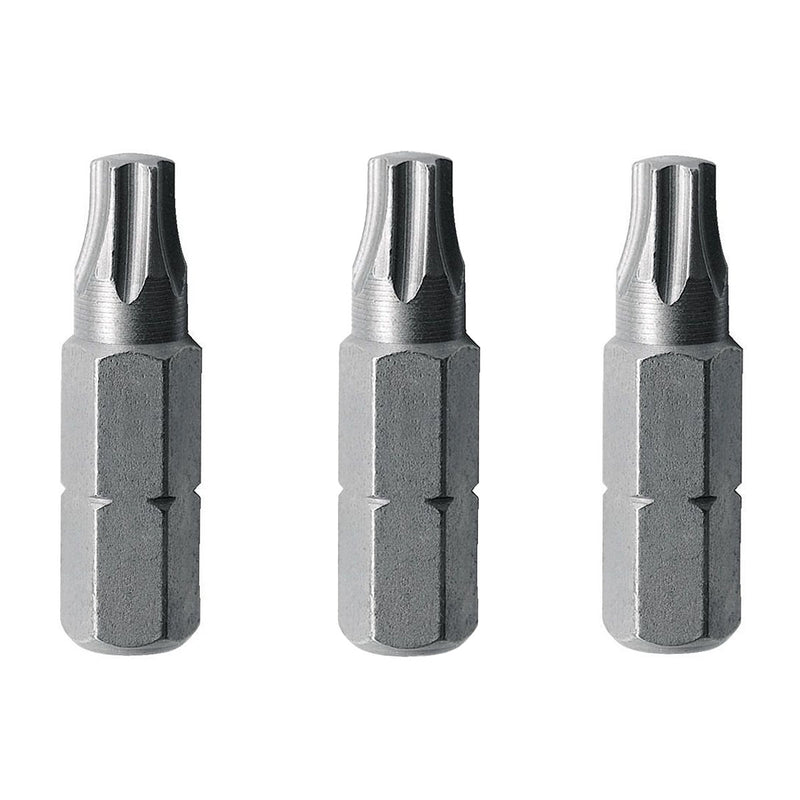 Vĩ 3 mũi vặn vít đầu sao Makita kích thước từ T8-T40, chiều dài 25mm, đuôi lục giác 6.35mm ( 1/4 inch ) ( Cấp 2 sao )