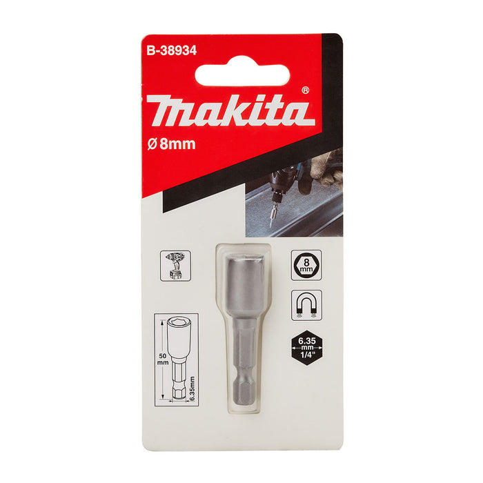 Mũi vít bắn tôn Makita kích thước mũi từ 6mm-13mm, chiều dài 50mm đuôi lục giác 6.35mm ( 1/4 inch )