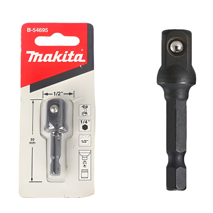 Đầu siết bu lông Makita cốt 1/2 inch và 3/8 inch, chiều dài 50mm dùng cho máy vặn vít đuôi lục giác 6.35mm ( 1/4 inch )