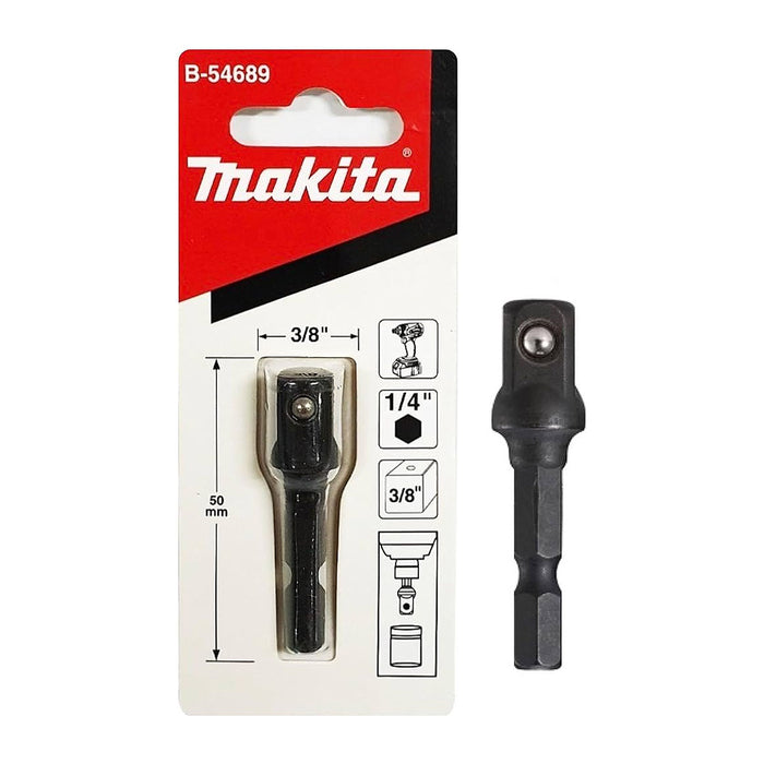 Đầu siết bu lông Makita cốt 1/2 inch và 3/8 inch, chiều dài 50mm dùng cho máy vặn vít đuôi lục giác 6.35mm ( 1/4 inch )