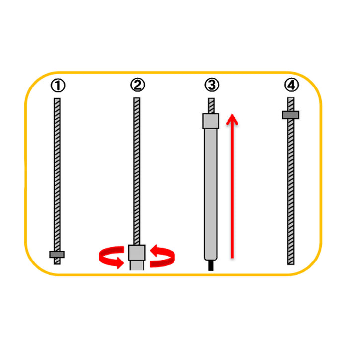 Đầu tuýp vặn ốc ty ren 10mm Makita B-52548 chiều dài 300mm, đuôi lục giác 6.35mm ( 1/4 inch ) ( Cấp 3 sao )