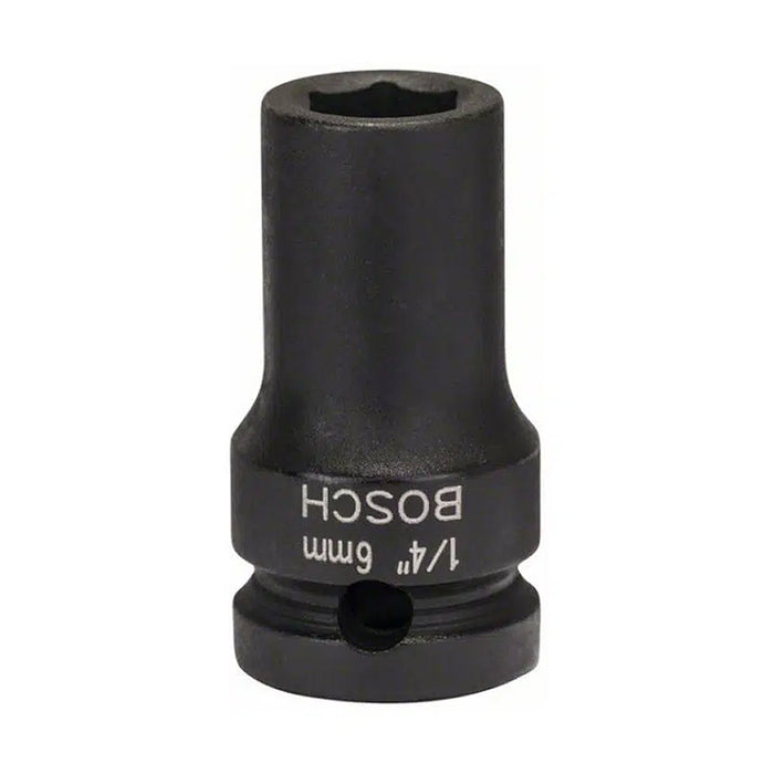 Đầu tuýp Bosch cốt 1/4 inch, đầu 6mm - 13mm, dài 25mm, chất liệu Cr-V