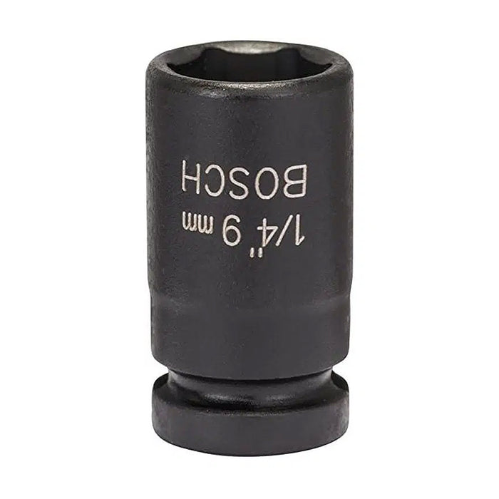 Đầu tuýp Bosch cốt 1/4 inch, đầu 6mm - 13mm, dài 25mm, chất liệu Cr-V