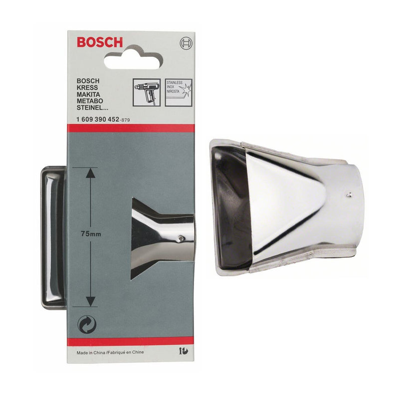 Phụ kiện cho máy thổi hơi nóng - Mũi khò dẹp Ø75mm (kính) Bosch 1609390452
