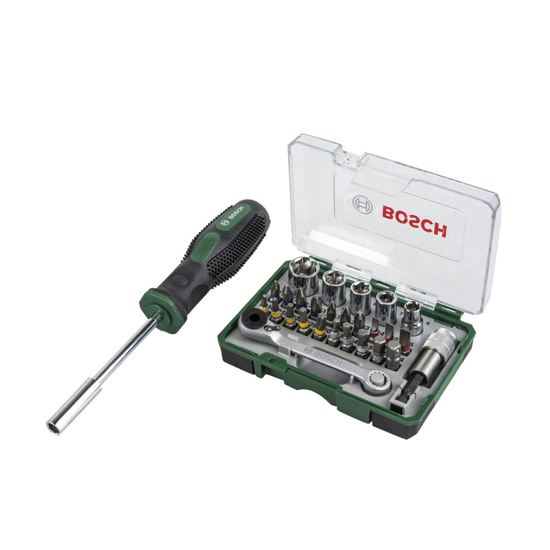 Bộ mũi vặn vít 27 món kèm tay cầm - Bosch 2607017331