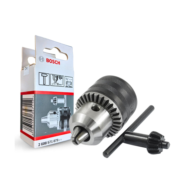 Đầu khoan có khóa Bosch 2608571078 đầu kẹp 10mm, ren 3/8 inch - 24 UNF