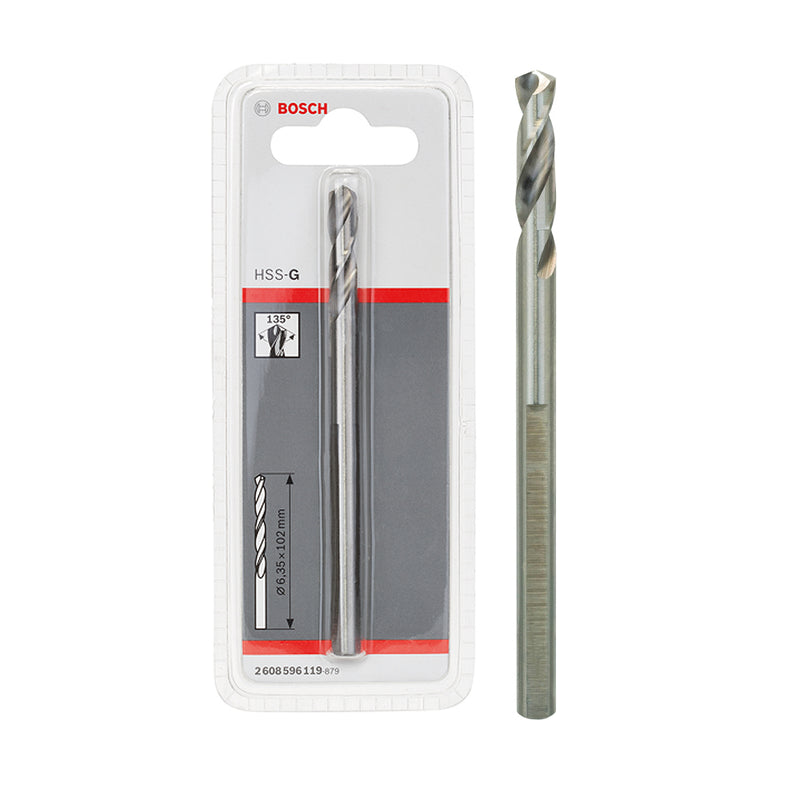 Mũi khoan trục dẫn hướng HSS-G 6.35x102mm Bosch 2608596119