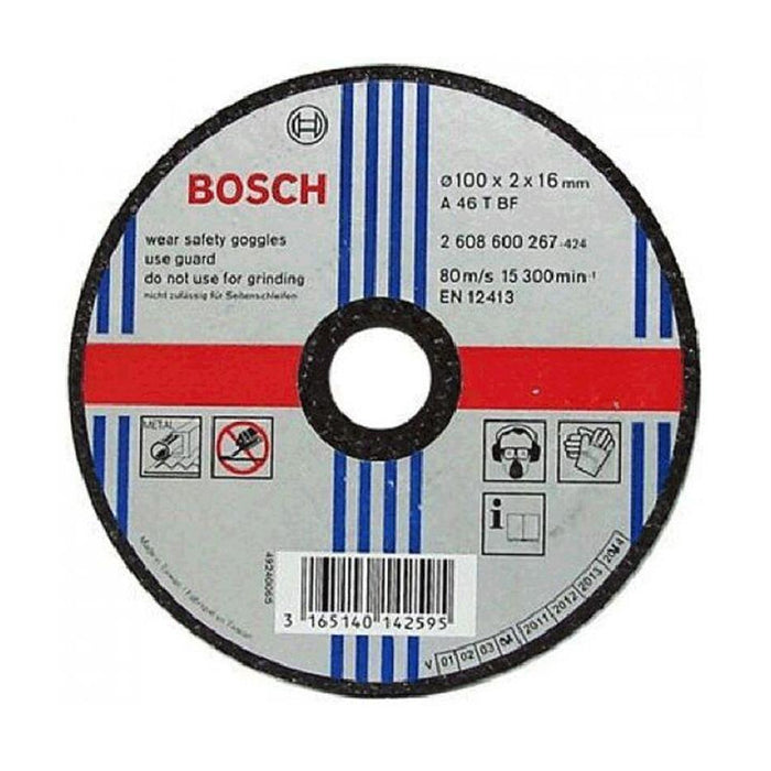 Đá cắt sắt Bosch 2608600267 đường kính 100mm, dày 2mm, lỗ cốt 16mm (Dòng Best)