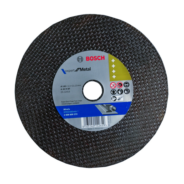 Đá cắt sắt Bosch đường kính từ 180mm - 230mm, dày 3.3mm, lỗ cốt 22.2mm, xuất xứ Philippines (Expert for Metal)