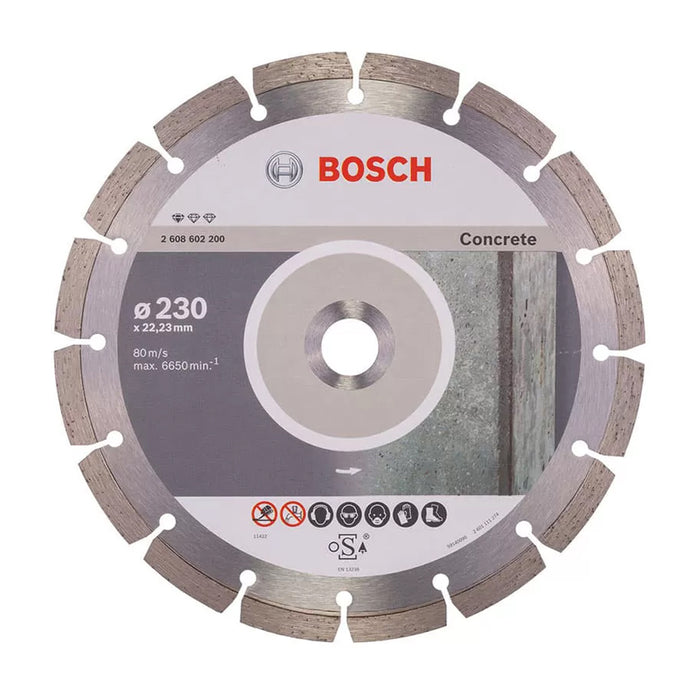 Lưỡi cắt kim cương dùng cho bê tông Bosch đường kính từ 180mm - 230mm, lỗ cốt 22.2mm (Standard for Concrete)