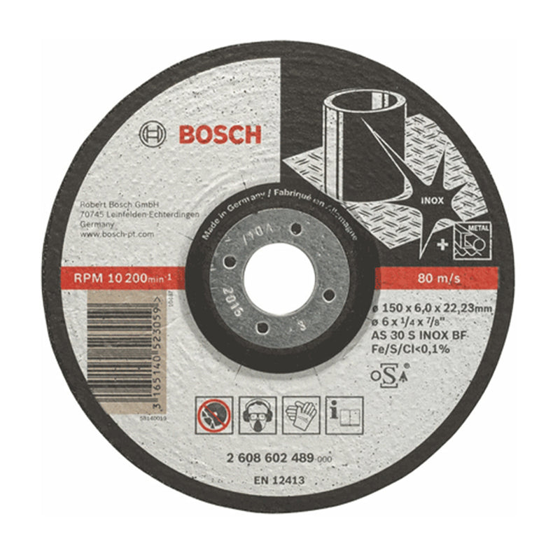 Đá mài 150x6x22.23mm (Inox) - Expert for Inox Bosch 2608602489