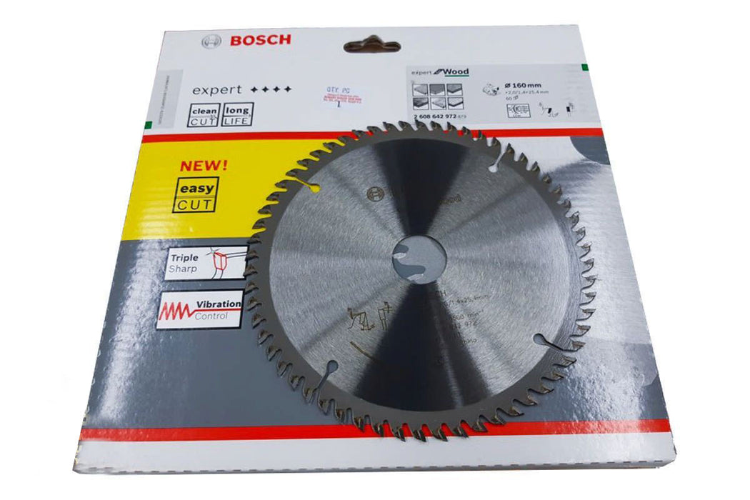 Lưỡi cưa gỗ chuyên dụng Bosch đường kính 160mm - 305mm, 24 răng - 120 răng, lỗ cốt 25.4mm (Dòng Expert)