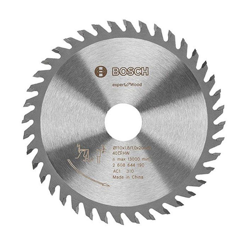 Lưỡi cưa gỗ chuyên dụng Bosch đường kính 100mm - 160mm, 40 răng, lỗ cốt 20mm (Dòng Expert)