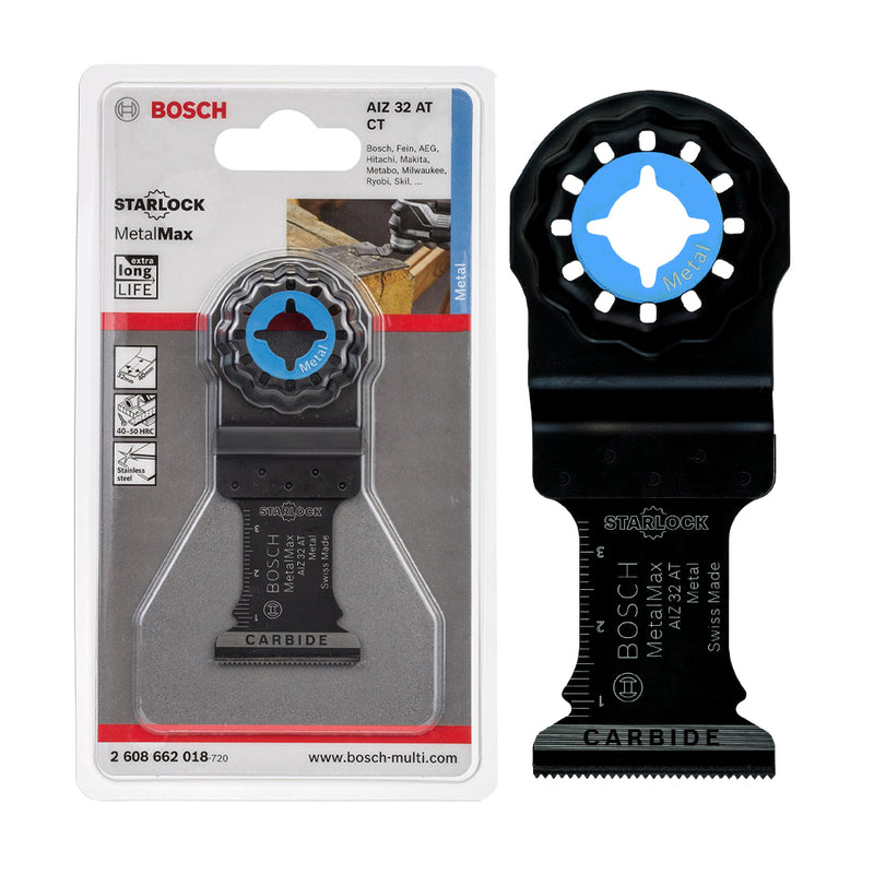 Lưỡi cắt rung Bosch AIZ 32 AT dùng cho kim loại, kích thước 32mm x 40m chuẩn Starlock (mã số 2608662018)
