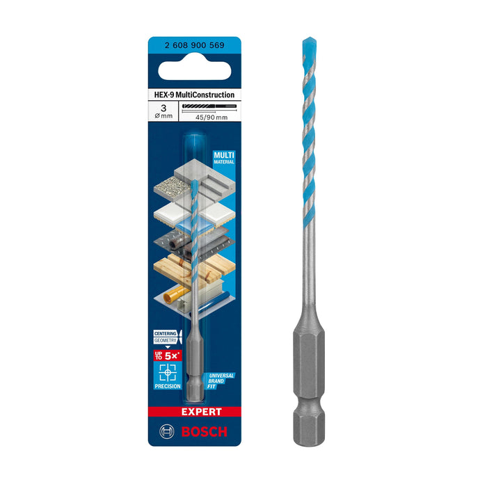 Mũi khoan đa năng Hex-9 Bosch đường kính mũi từ 3mm - 16mm, đuôi lục giác