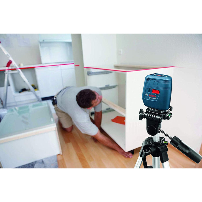 Máy cân mực Laser 3 tia đỏ Bosch GLL 3 X đo tối đa 15m mã số 0601063CJ0