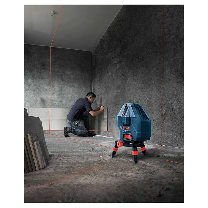 Máy cân mực Laser 5 tia đỏ Bosch GLL 5-50 X đo tối đa 15m