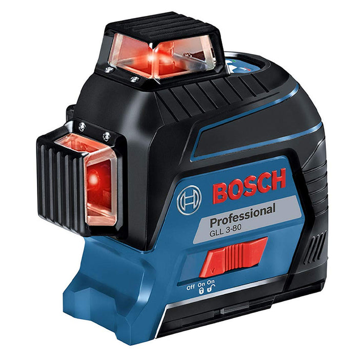 Máy cân mực Laser 3 tia đỏ 360° Bosch GLL 3-80 đo tối đa 30m mã số 0601063S00