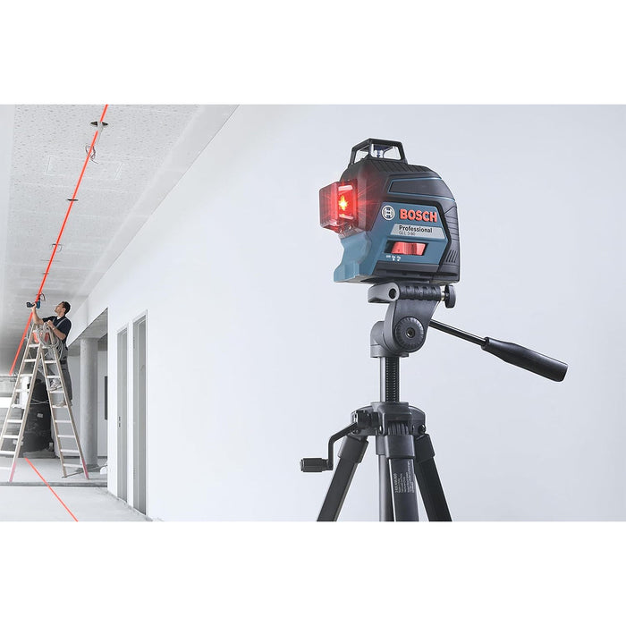 Máy cân mực Laser 3 tia đỏ 360° Bosch GLL 3-80 đo tối đa 30m mã số 0601063S00