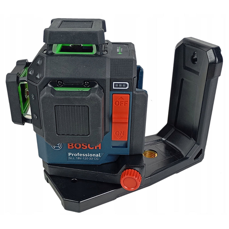 Máy cân mực Laser 3 tia xanh 360° Bosch GLL 18V-120-33 CG dùng Pin 18V, 12V đo tối đa 120m