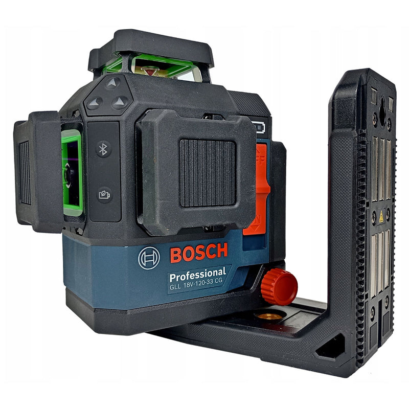 Máy cân mực Laser 3 tia xanh 360° Bosch GLL 18V-120-33 CG dùng Pin 18V, 12V đo tối đa 120m
