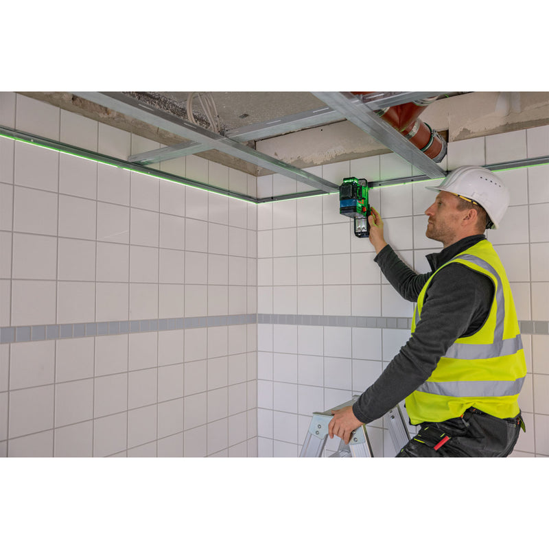 Máy cân mực Laser 3 tia xanh 360° Bosch GLL 18V-120-33 CG dùng Pin 18V, 12V đo tối đa 120m