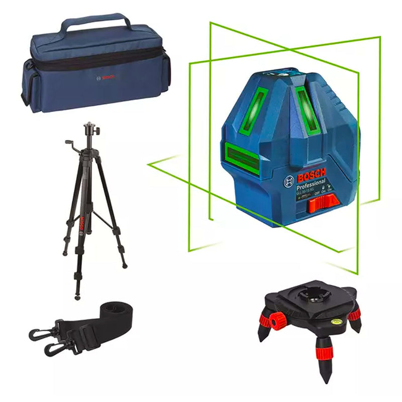 Máy cân mực Laser 5 tia xanh Bosch GLL 50-15 XG đo tối đa 50m