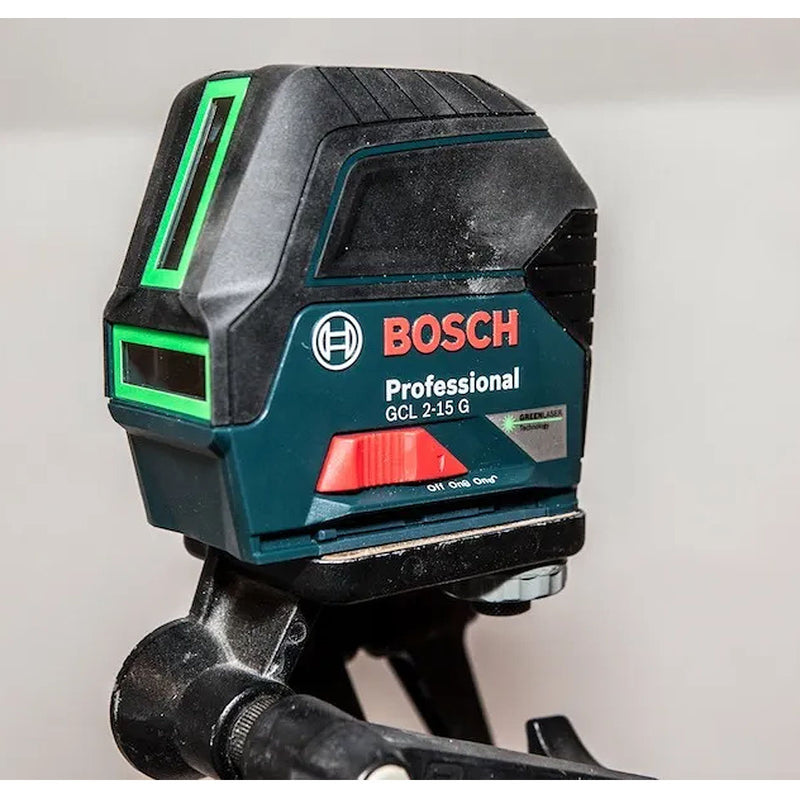 Máy cân mực Laser 2 tia xanh Bosch GCL 2-15 G đo tối đa 15m mã số 0601066J00