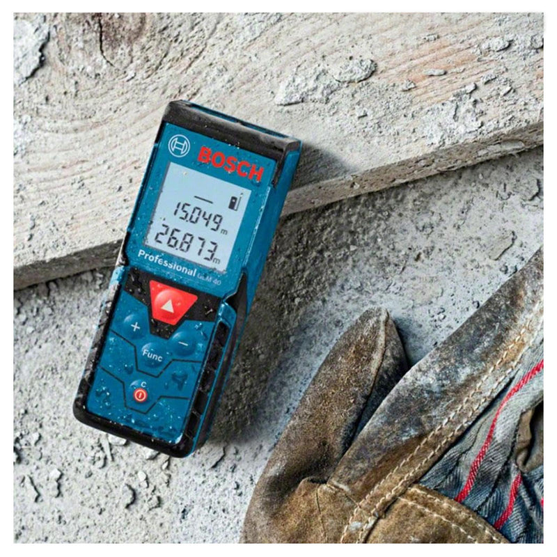 Máy đo khoảng cách bằng Laser Bosch GLM 40-12 đo tối đa 40m mã số 06010729K1