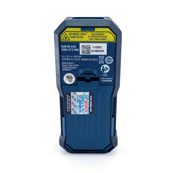 Máy đo khoảng cách bằng Laser Bosch GLM 50-23 G đo tối đa 50m mã số 0601072VK0