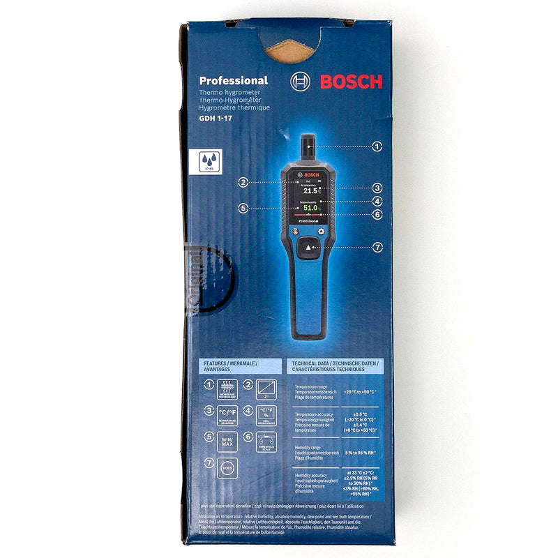 Máy đo nhiệt độ và độ ẩm Bosch GDH 1-17 mã số 0601078400