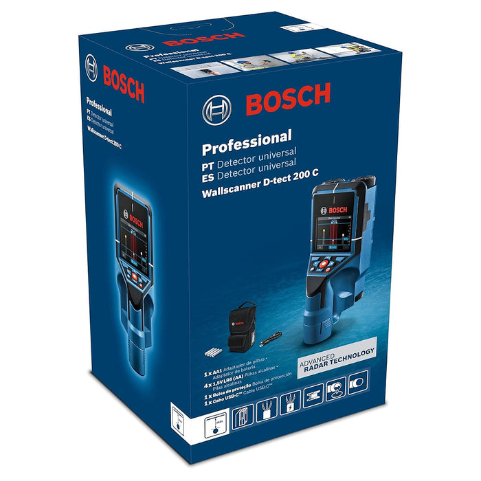 Máy quét âm tường Bosch D-tect 200 C mã số 06010816K0