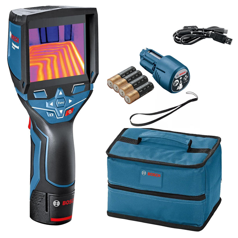 Máy đo nhiệt độ tia hồng ngoại Bosch GTC 400 C dãi nhiệt độ từ -10°C - 400°C mã số 0601083150