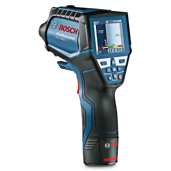 Máy đo nhiệt độ, độ ẩm bằng Laser Bosch GIS 1000 C dải nhiệt độ từ -40°C - 1000°C mã số 06010833K1