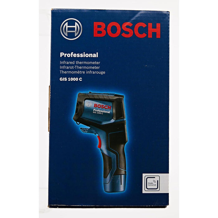 Máy đo nhiệt độ, độ ẩm bằng Laser Bosch GIS 1000 C dải nhiệt độ từ -40°C - 1000°C mã số 06010833K1