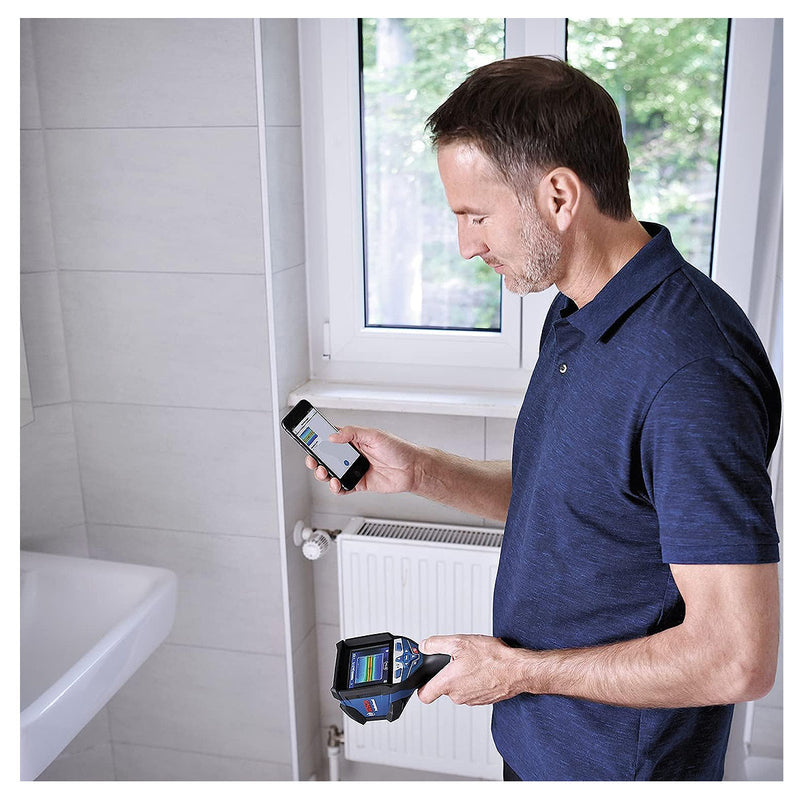 Camera đo nhiệt tia hồng ngoại Bosch GTC 600 C dùng Pin 10.8V, 12V mã số 06010835K1