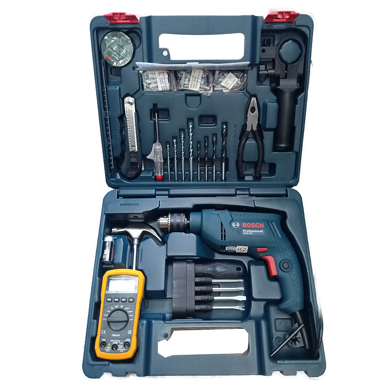 Máy khoan búa Bosch GSB 550 công suất 550W, đầu kẹp 13mm