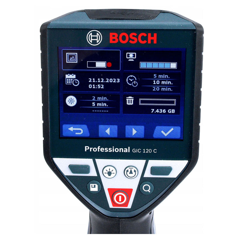 Camera nội soi kỹ thuật dùng Pin Bosch GIC 120 C mã số 06012412K0