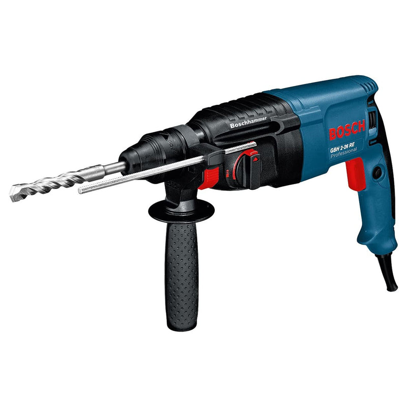 Máy khoan bê tông 2 chức năng Bosch GBH 2-26 RE công suất 800W, có điều tốc đuôi gài SDS-Plus mã số 0611251704