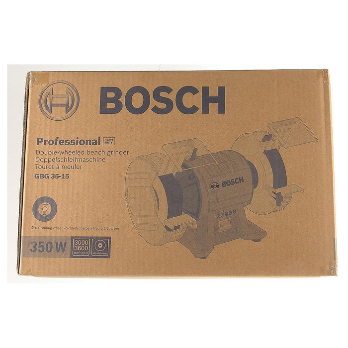 Máy mài 2 đá để bàn Bosch GBG 35-15 công suất 350W, đường kính đá mài 150mm mã số 060127A3K0