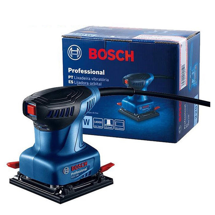 Máy chà nhám rung Bosch GSS 140 công suất 220W, kích thước đế 101 x 112mm