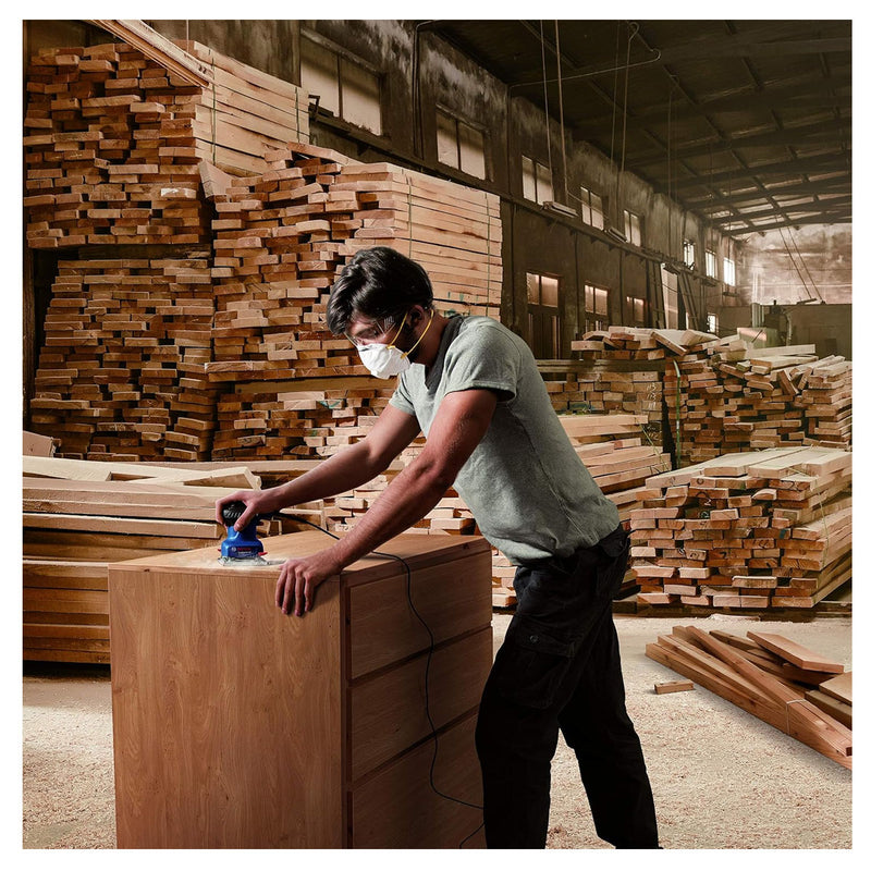 Máy chà nhám rung Bosch GSS 140 công suất 220W, kích thước đế 101 x 112mm