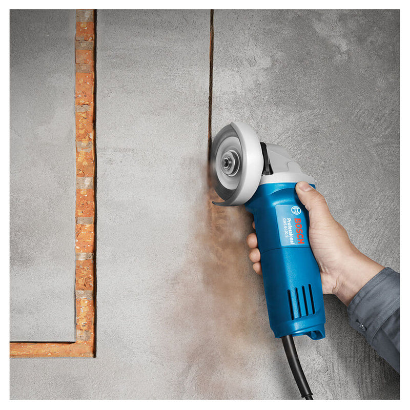 Máy mài góc Bosch GWS 6-100 S công suất 710W, đường kính lưỡi 100mm công tắc đuôi có điều tốc mã số 060137508M