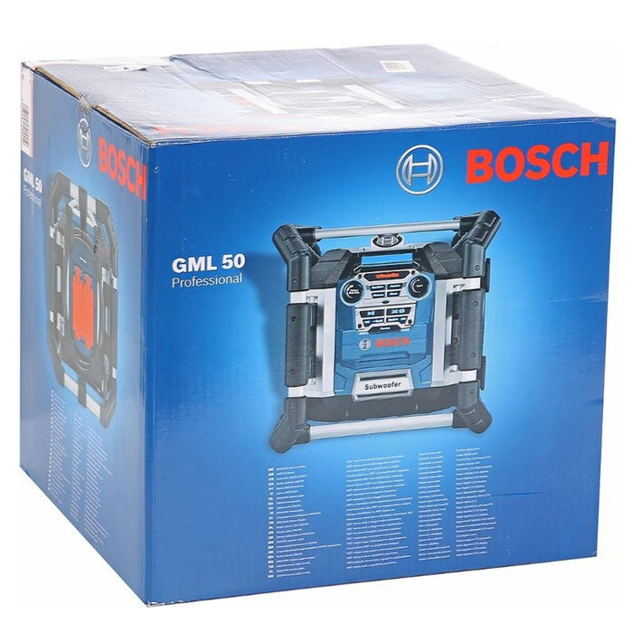 Máy nghe nhạc di động, tích hợp radio Bosch GML 50 dùng Pin 18V, 14.V và điện